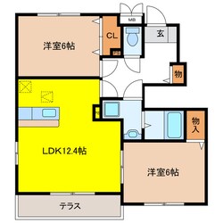 アヴニールエテルネル　Ａの物件間取画像